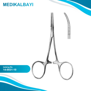 14.0031.10 Hartmann Hemostatik Forseps Eğri 10cm