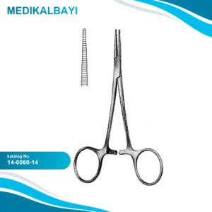 14.0060.14 Halstead Mosquito Forseps Düz 14cm