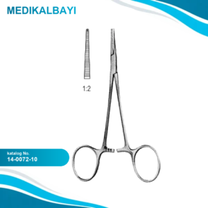 14.0072.10 Halstead Mikro Mosquito Forseps Düz 1x2T 10cm