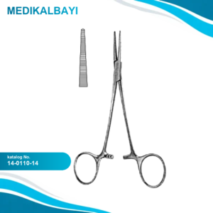 14.0110.14 Crile Hemostatik Forseps Düz 14cm