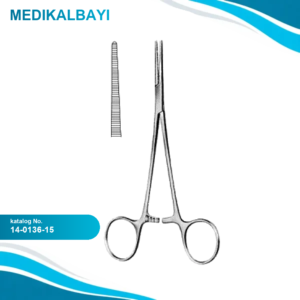 14.0136.15 Leriche Hemostatik Forseps Düz 15cm