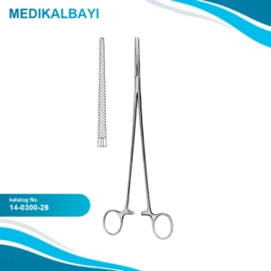 14.0300.26 Bengolea Hemostatik Forseps Düz 26cm