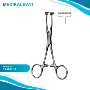 14.0624.15 Pratt Hemostatik Forseps Düz 15cm