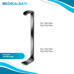 18.0010.00 Farabeuf Ekartör Çift Taraflı set/2, 12cm