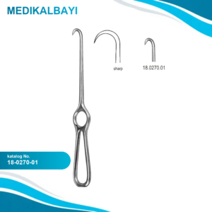 18.0270.01 Kocher Ekartör 1 Dişli Keskin 22cm