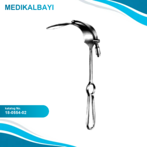 18.0554.02 Mikulicz Ekartör Işıklı 120x50mm, 26cm