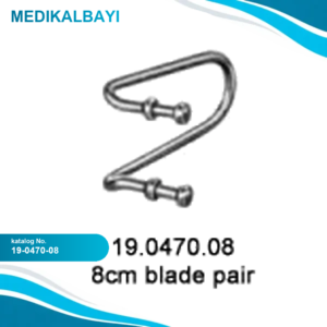 19.0470.08 Lateral Uç,Balfour Ekartör için, çift 8cm