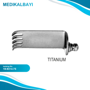 19.9314.75 Caspar Ekartör için Medial Uç 75x23mm (TiT)