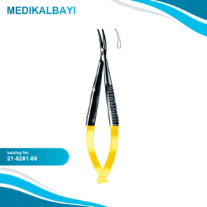 21.5261.09 Castroviejo Mikro Portegü Eğri 9cm TC