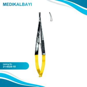 21.5325.10 Castroviejo Portegü Eğri Tırtıksız 10cm TC