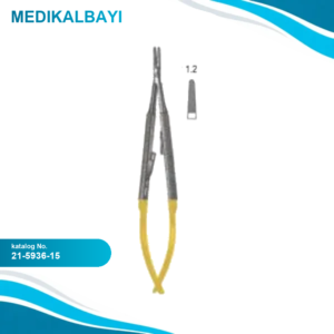 21.5936.15 Castroviejo Portegü Düz, 1.5mm Tırtıklı Uçlu, 15cm TC