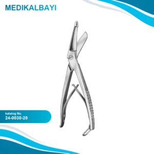24.0030.20 Alçı Makas Tırtıklı Kilitli 20cm