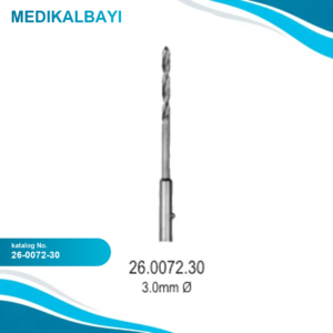 26.0072.30 Matkap Ucu, Stille Sherman El Matkabı için 3mm