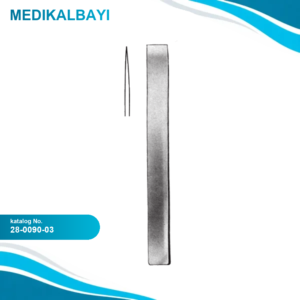 28.0090.03 Lambotte Mini Kemik Osteotomu Düz 3mm, 12.5cm