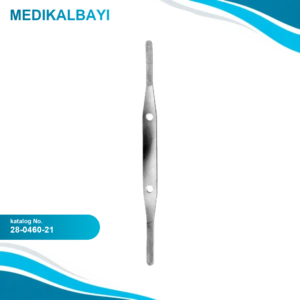 28.0460.21 Fomon urun Raspası Çift Taraflı 6.5x7.5mm, 21.5cm