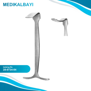 28.0734.04 Smillie Menisküs Ekartörü Eğri 52x13mm 14.5cm
