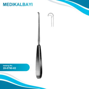 28.0760.02 Bircher Meniskotom Eğri 19cm