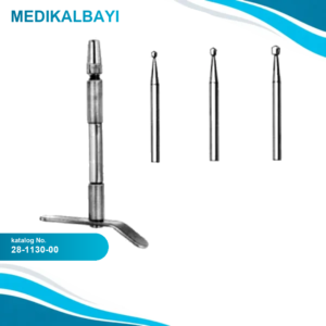28.1130.00 Tırnak Matkabı, 3 Adet Uç ile Komple Set