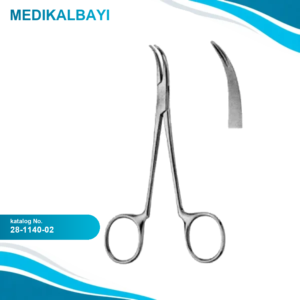28.1140.02 Sinevektomi Ronjur Forseps Hafif Eğri 1.2mm, 13cm