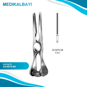 34.0070.08 Glover Buldog Klemp Atravmatik Düz 8.0cm