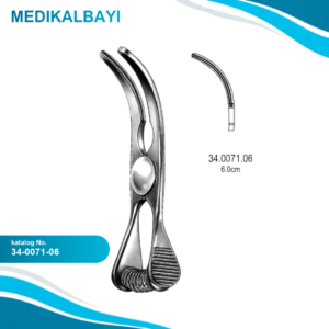 34.0071.06 Glover Atravmatik Buldog Klemp Eğri 6.0cm