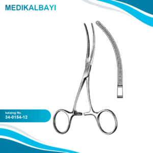 34.0154.12 DeBakey Buldog Atravmatik Forseps 12cm