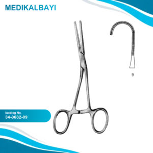 34.0632.09 Yenidoğan & Çocuk Klemp Açılı İnce Fig.9 13.5cm