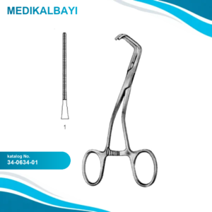 34.0634.01 Yenidoğan & Çocuk Klemp Eğri İnce Fig.1 14cm