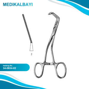 34.0634.02 Yenidoğan & Çocuk Klemp Eğri İnce Fig.2 14cm