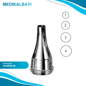 44.0026.00 Gruber Kulak Spekulumu Yuvarlak 4.5~7.5mm, set/4