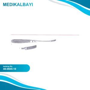 46.0685.18 Maltz Burun Raspa Eğri 5mm, 18cm