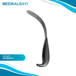 48.0204.01 Tessier Yanak Ekartörü, Tırtıklı, Çocuk 18x38mm, 20.5cm