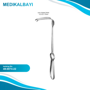 49.0074.22 Obwegeser Alveolar Ekartör 13.5-23x70mm, 22cm