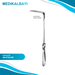 49.0104.80 Obwegeser Yumuşak Doku Ekartörü Aşağı Doğru 16x80mm, 22cm