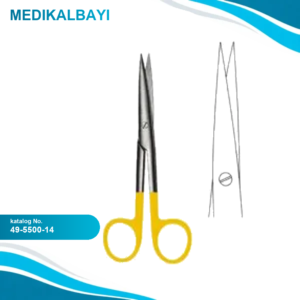 49.5500.14 Tessier Diseksiyon Makası Düz Keskin 14.5cm TC