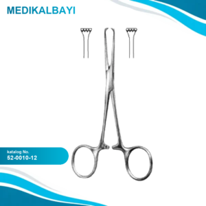 52.0010.12 Allis Baby Doku Forsepsi 4x5 Dişli 12cm