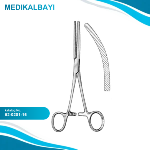 52.0201.16 Doyen Baby Bağırsak Forsepsi Eğri 16cm