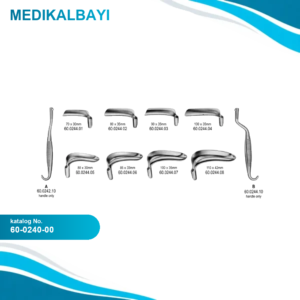 60.0240.00 Bozemann Vajinal Spekulum Komple Set
