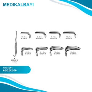60.0242.00 Bozemann Vajinal Spekulum Komple Set