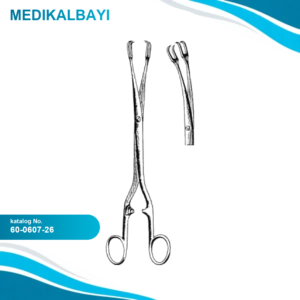 60.0607.26 Schroeder Vulsellum Forseps Açılı 26cm
