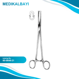 60.0646.21 Jacobs Vulsellum Forseps Düz 21cm