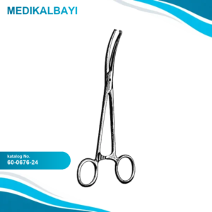 60.0676.24 Maingot Histerektomi Forsepsi Düz 24cm