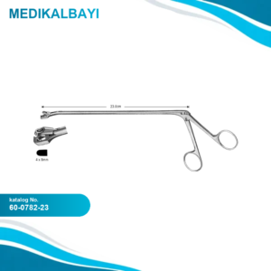 60.0782.23 Wittner Servikal Biyopsi Forsepsi Düz 23cm
