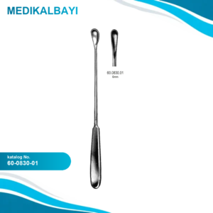 60.0830.01 Gourdet Rahim Kepçesi Künt 6mm, 28cm