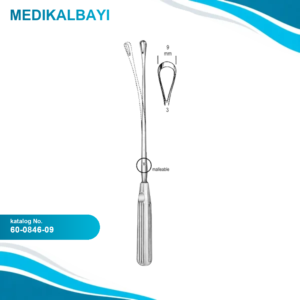 60.0846.09 Sims Rahim Küreti Bükülebilir Künt 9mm 31cm Fig.3