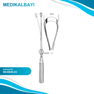 60.0846.23 Sims Rahim Küreti Bükülebilir Künt 23mm 31cm Fig.12