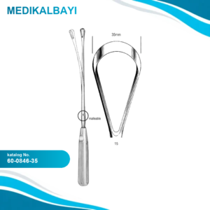 60.0846.35 Sims Rahim Küreti Bükülebilir Künt 35mm 31cm Fig.15