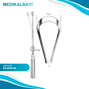 60.0846.40 Sims Rahim Küreti Bükülebilir Künt 40mm 31cm Fig.16