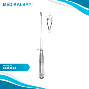 60.0850.09 Recamier Küret Sert Keskin 9mm, 31cm Fig.3