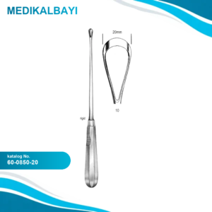 60.0850.20 Recamier Küret Sert Keskin 20mm, 31cm Fig.10